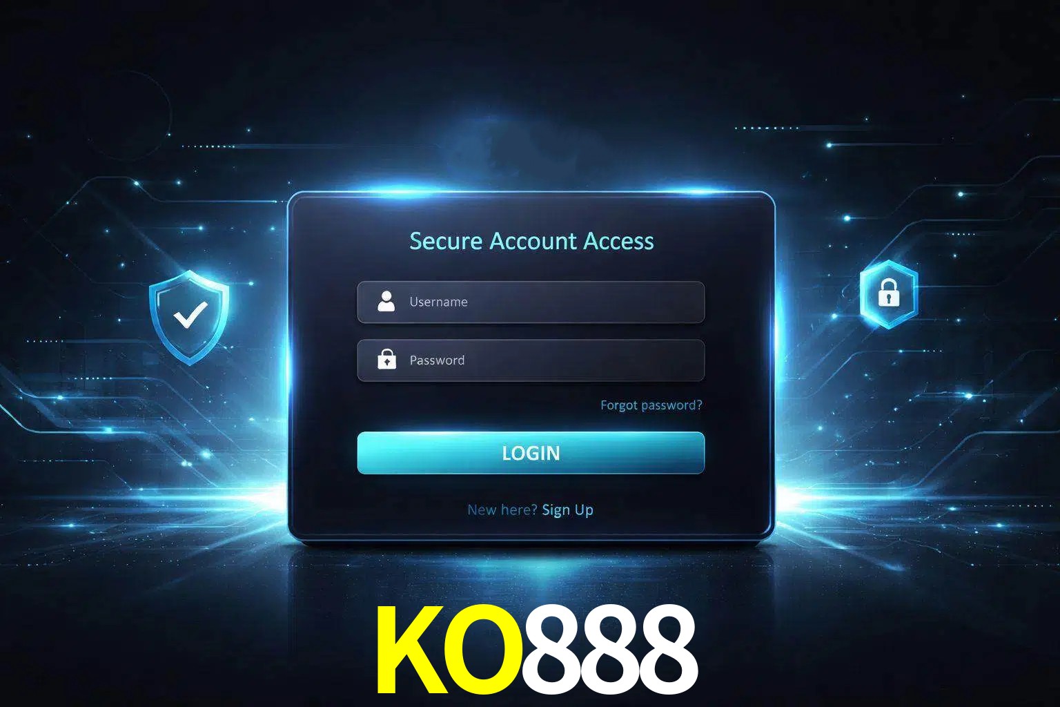 Pantalla de inicio de sesión de cuenta KO888 para usuarios en México