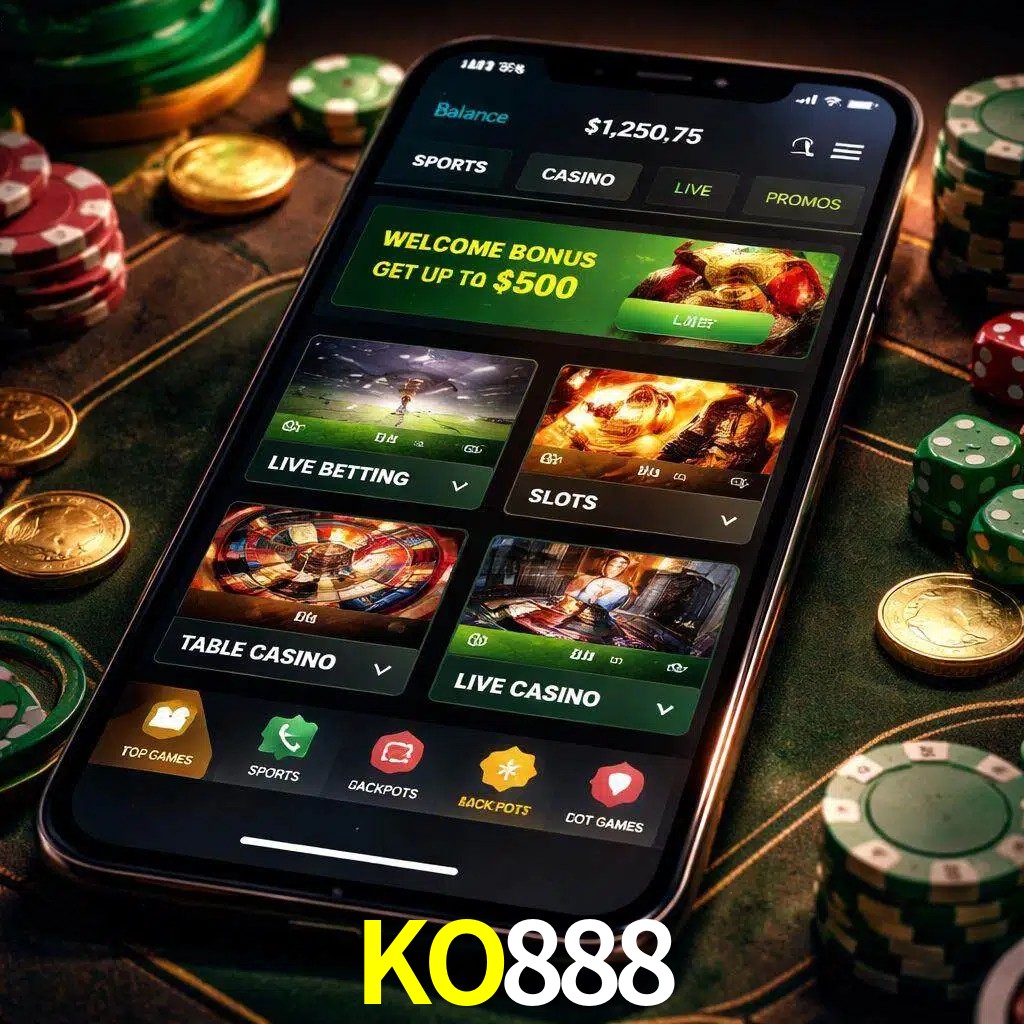Diseño de juegos móviles KO888 para usuarios en México